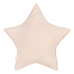 Nobodinoz - Etoile Cushion - French Linen | Light Pink