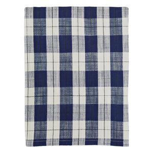 Madam Stoltz - Cotton Checkered Tablecloth | Blue