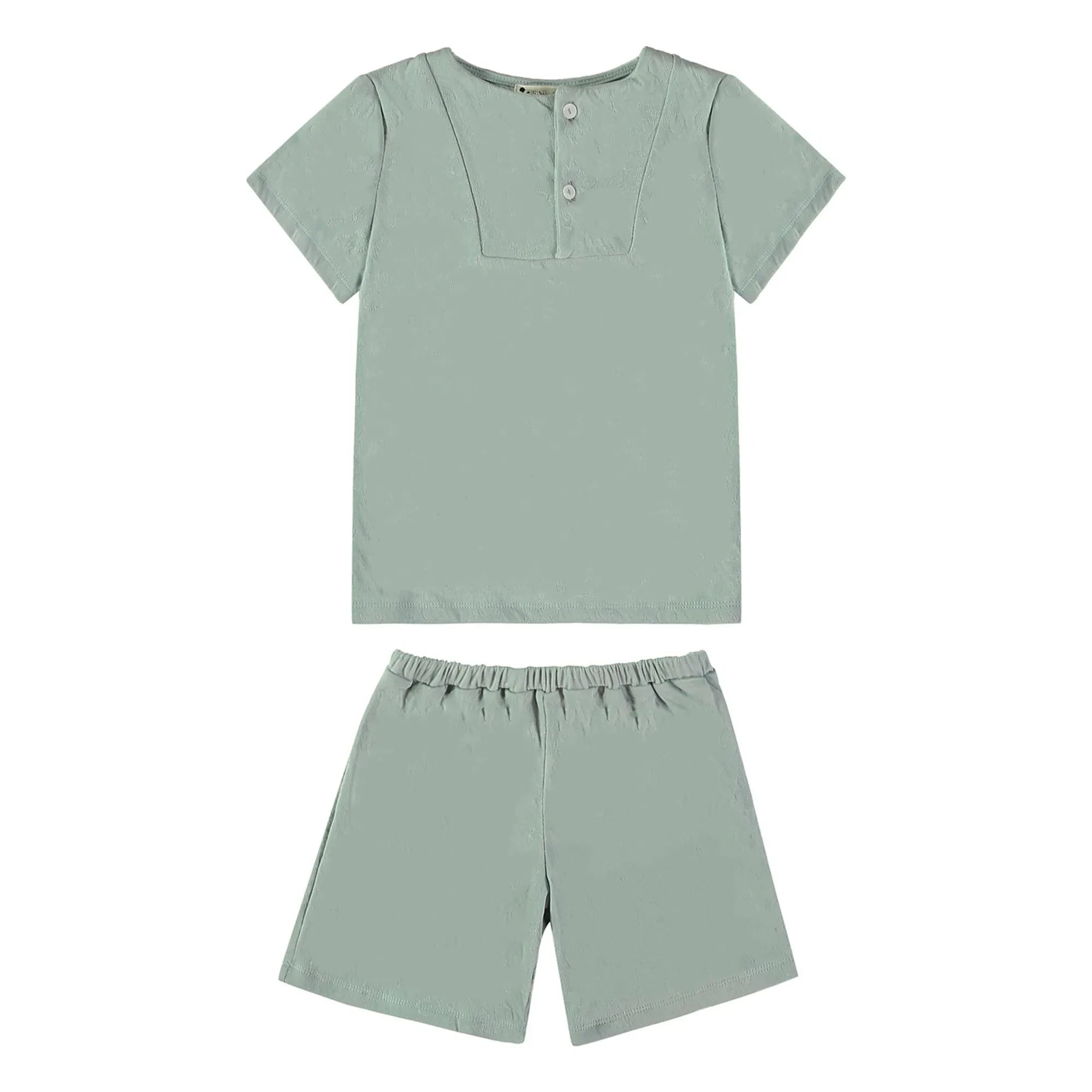 Risu Risu - Sonio Organik Pamuklu Pijama Şortu | Turkuaz