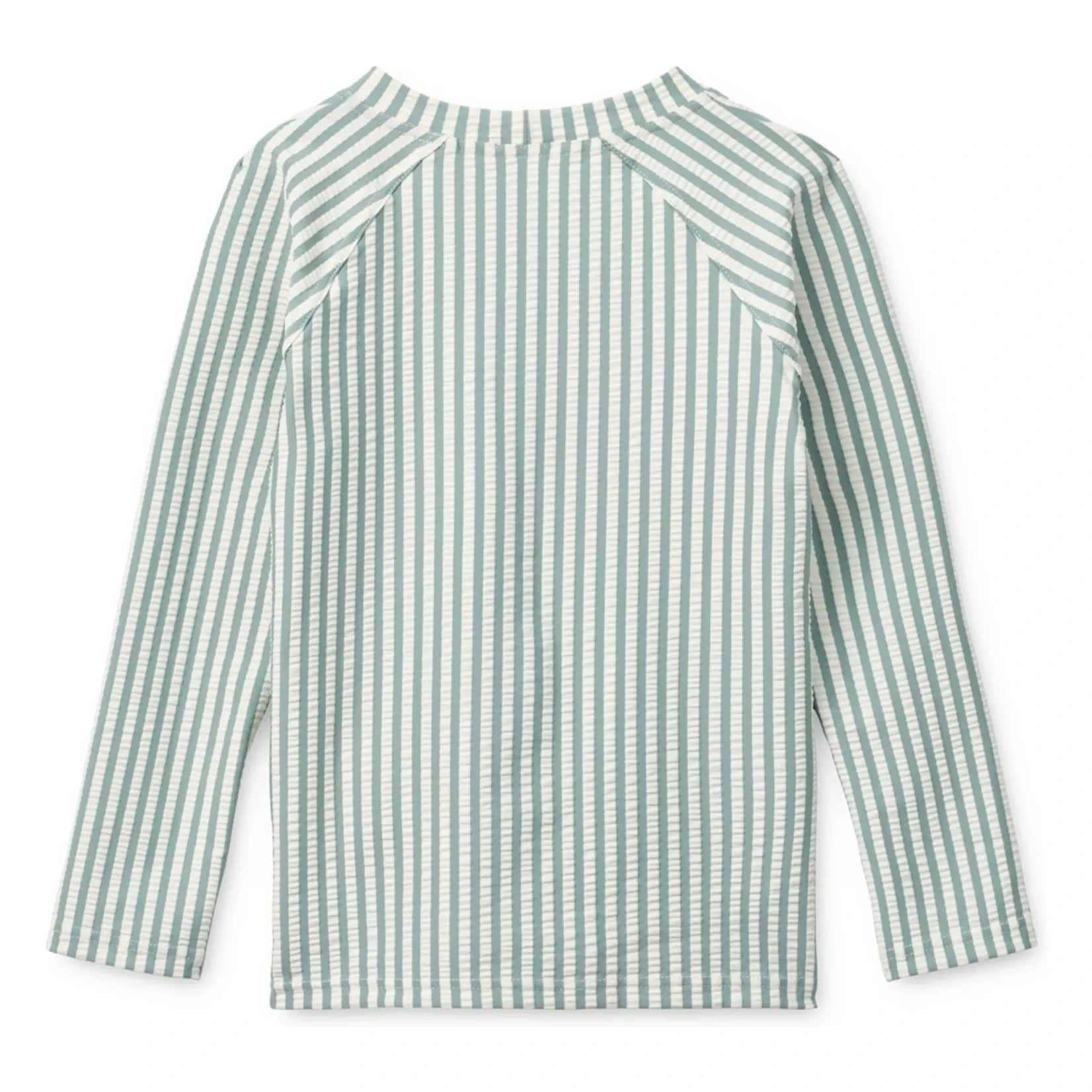Liewood - Noah Striped Seersucker UV Protection T-Shirt Recycled Fibers | Green