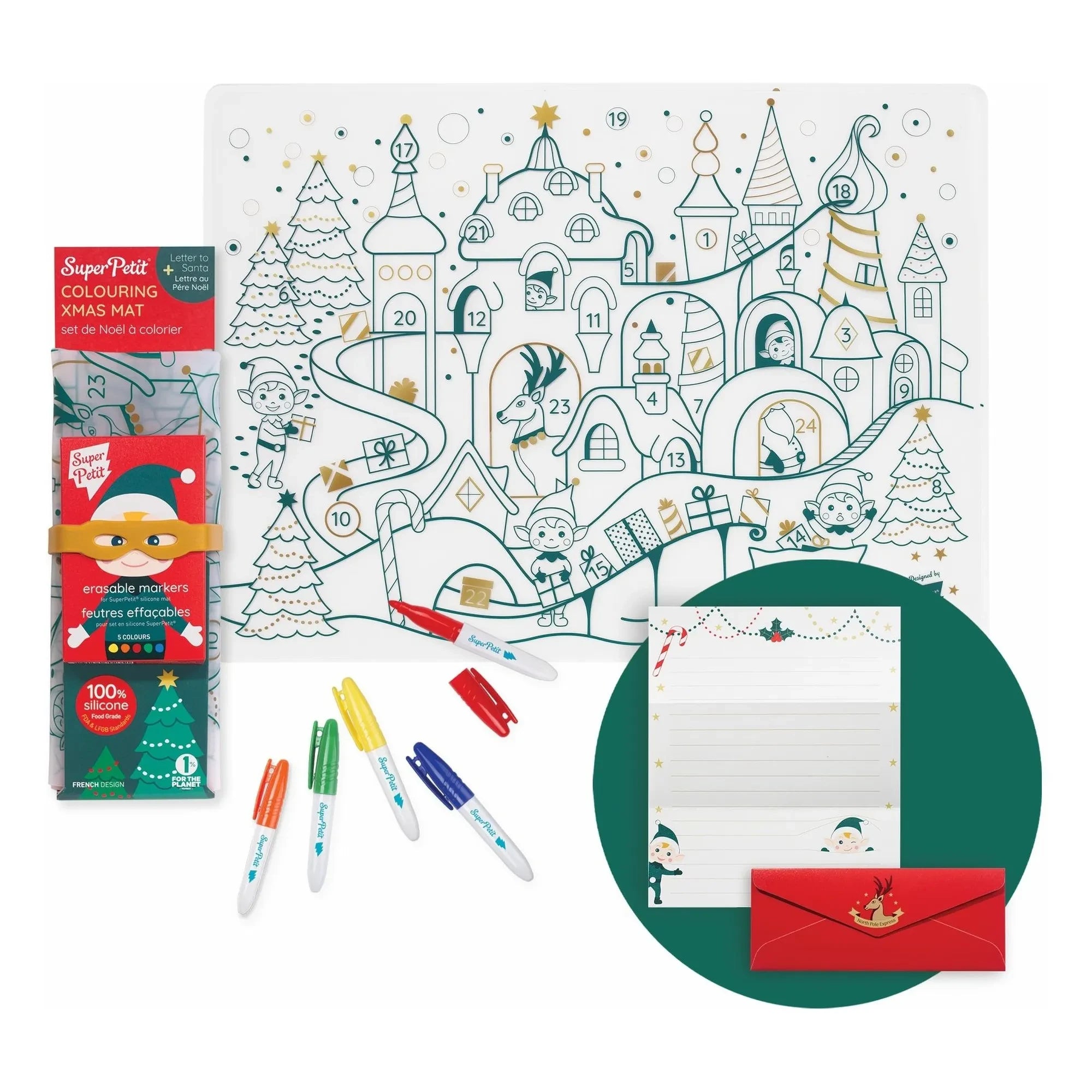 Superpetit - 5 Felt Christmas Village Painting Set