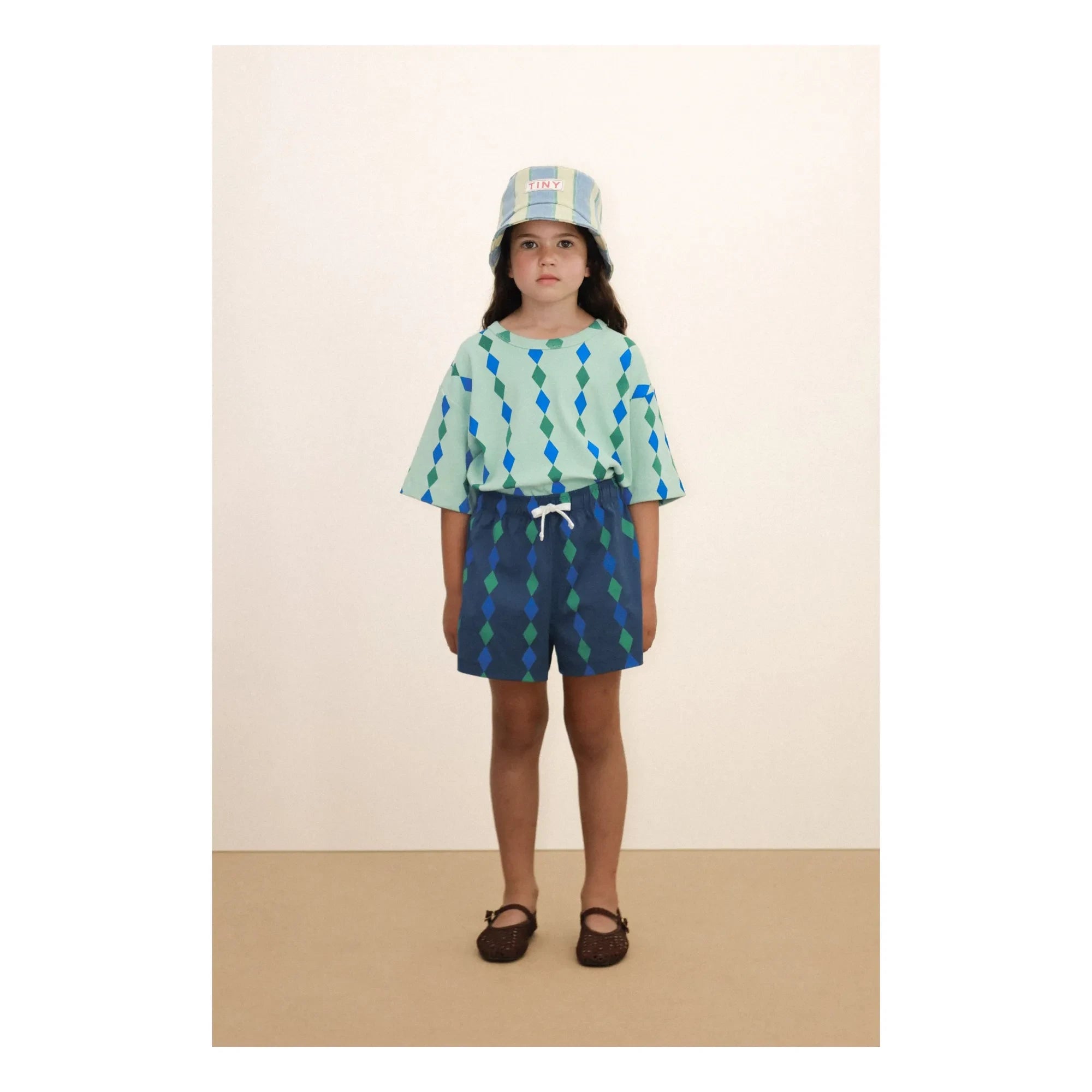 Tinycottons - Striped Bob | Light blue