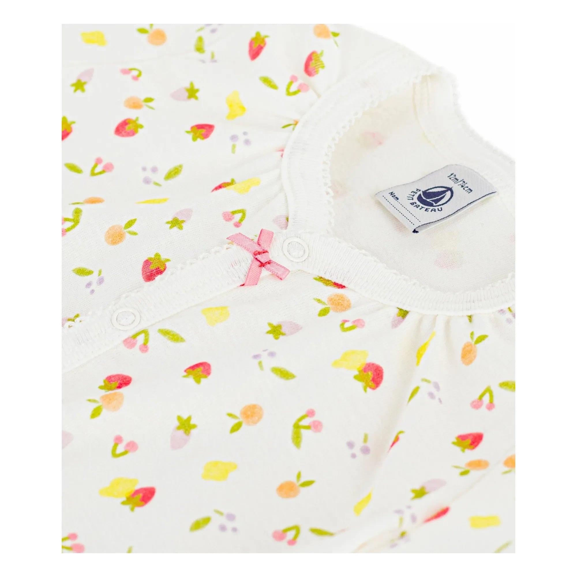 Petit Bateau - Meyveli Tulum Pijama | Ekru