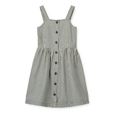 Liewood - Striped Zia Dress | Gray Blue