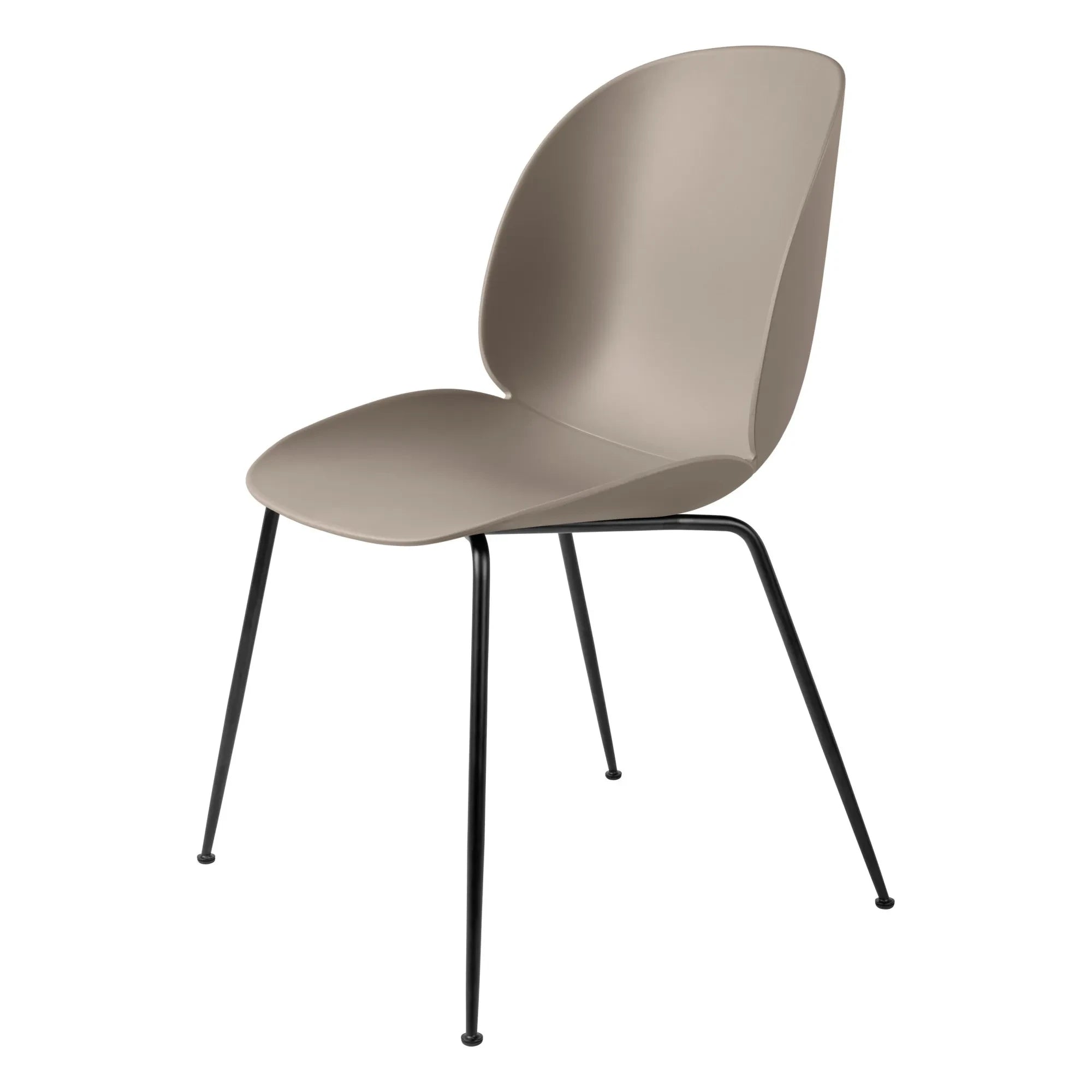 Gubi - GamFratesi Beetle Unupholstered Chair + Black Base | Beige