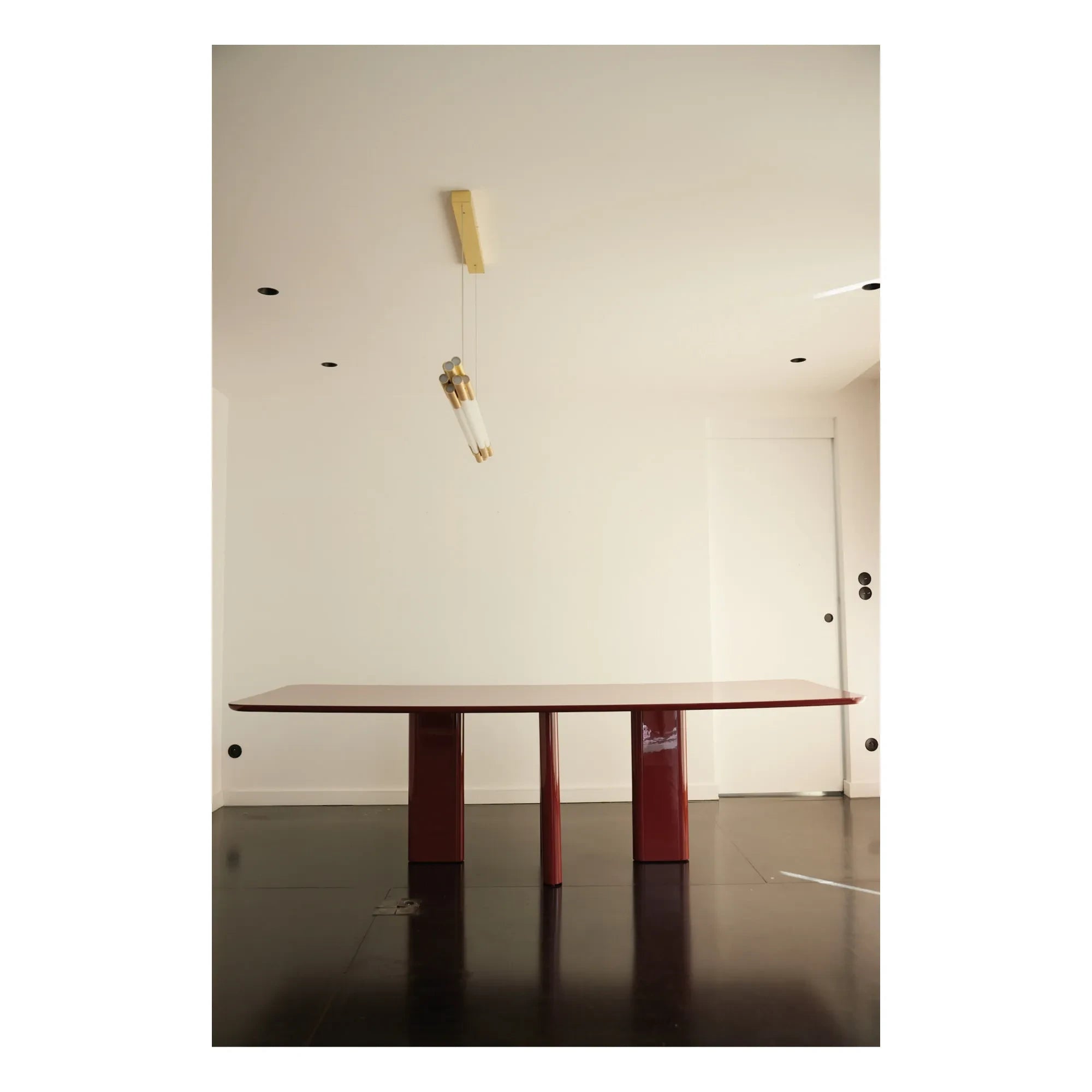 Gabrielle Paris - Joe Rectangular Dining Table | Burgundy