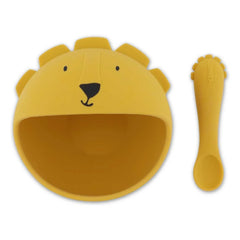 Trixie - Mr. Lion Baby Dinnerware | Yellow