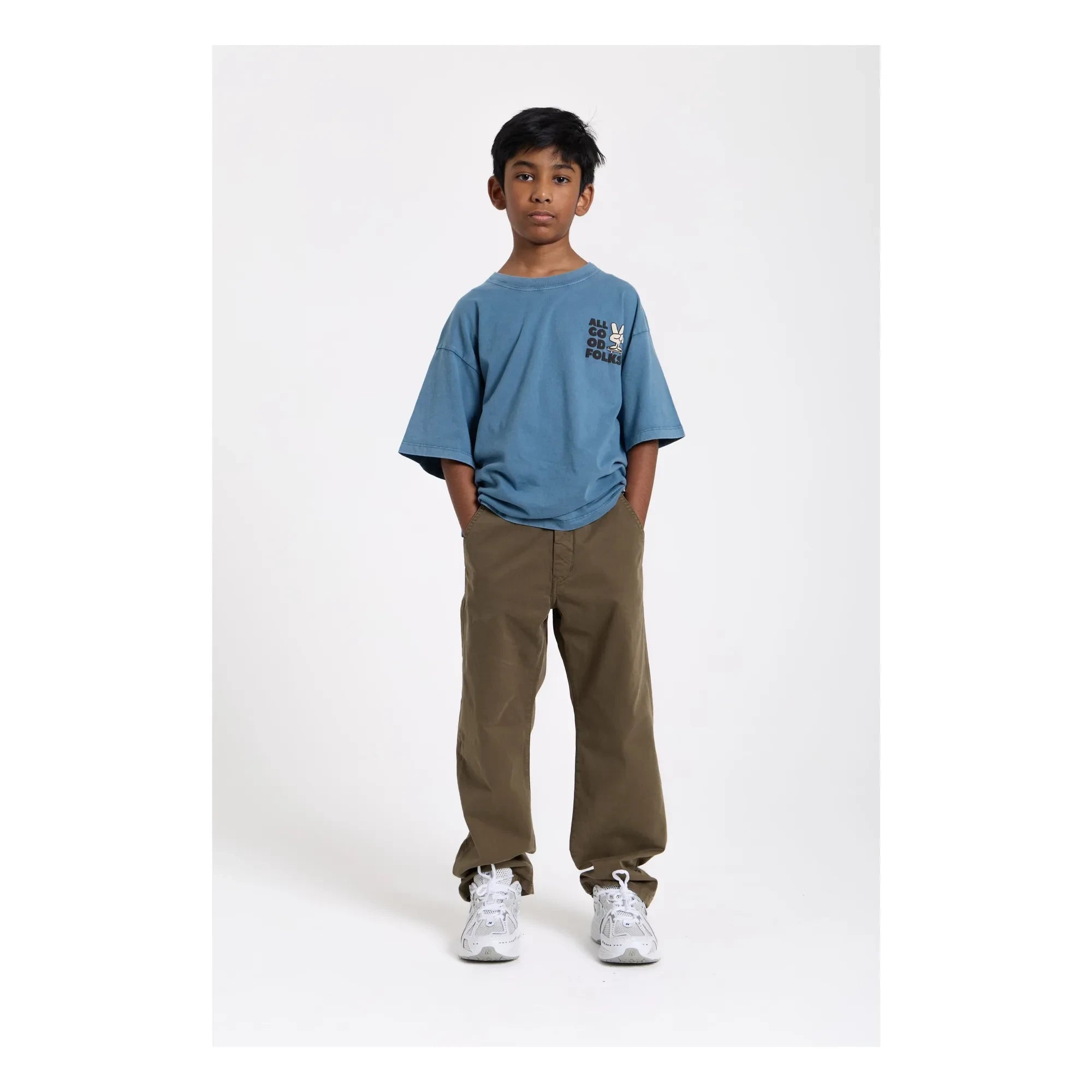 Hundred Pieces - Finn Organic Cotton T-Shirt | Blue