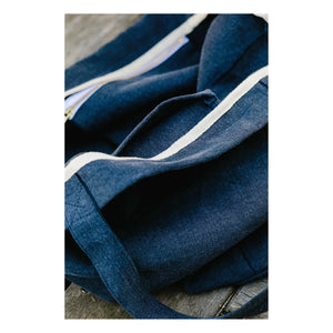 Adorna - Linen Tote Bag | Navy Blue