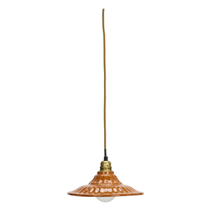 Madam Stoltz - Enamel pendant lamp | Pumpkin