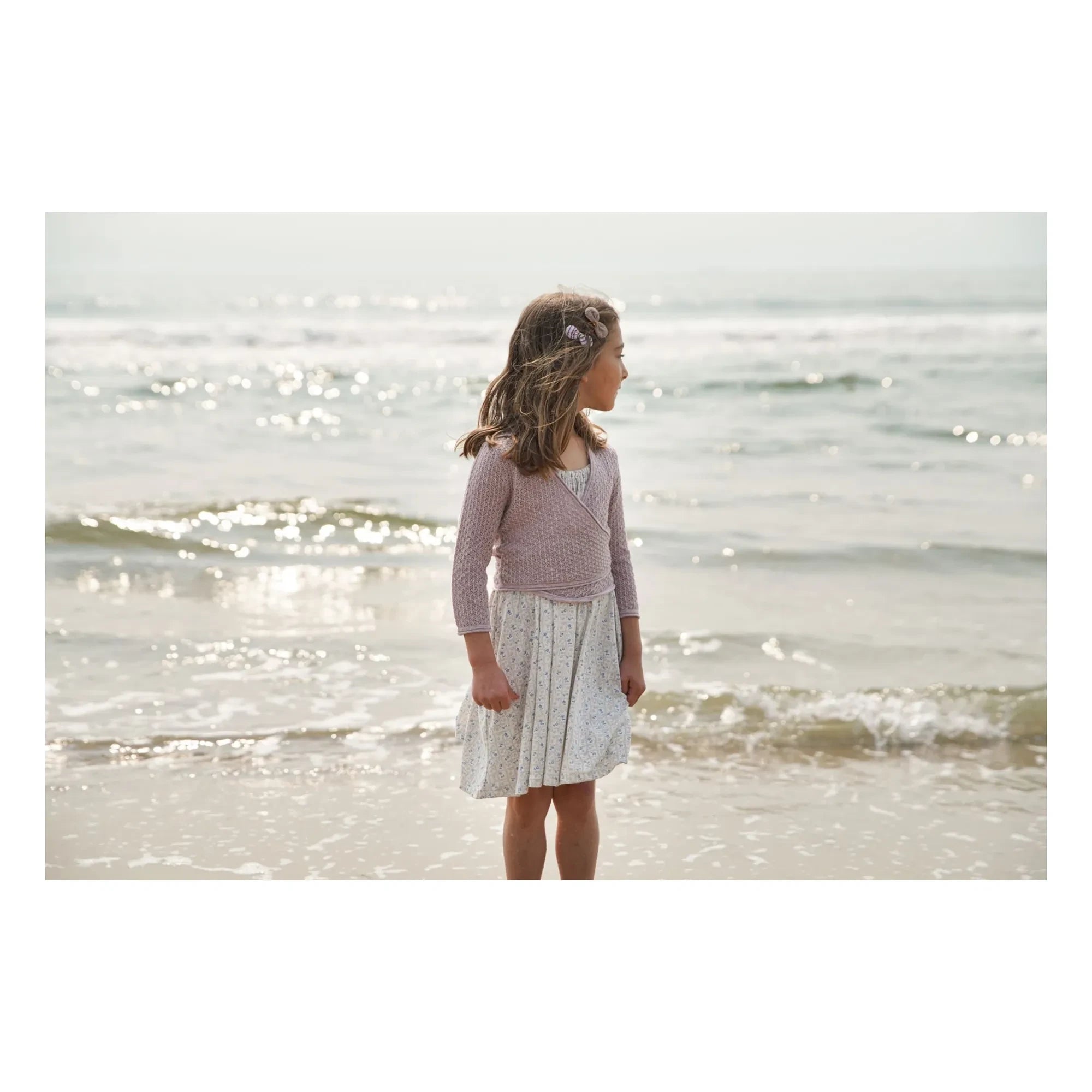 Thrush Plum - Loop Fleurie Organik Pamuk Elbis | Ekru
