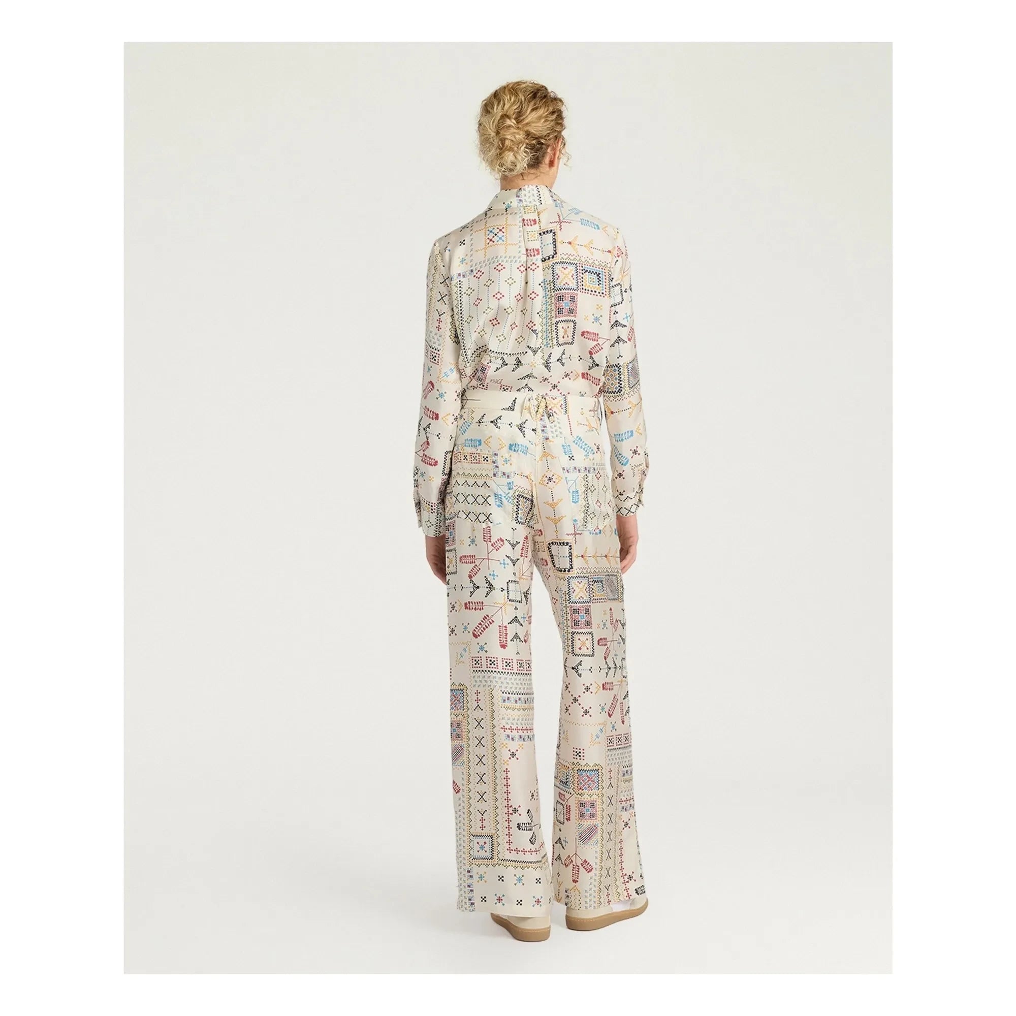 Momoni - Ortiz İpek Pantolon | Krem
