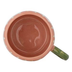 Bloomingville - Nini Striped Stone Ceramic Mug | Pink