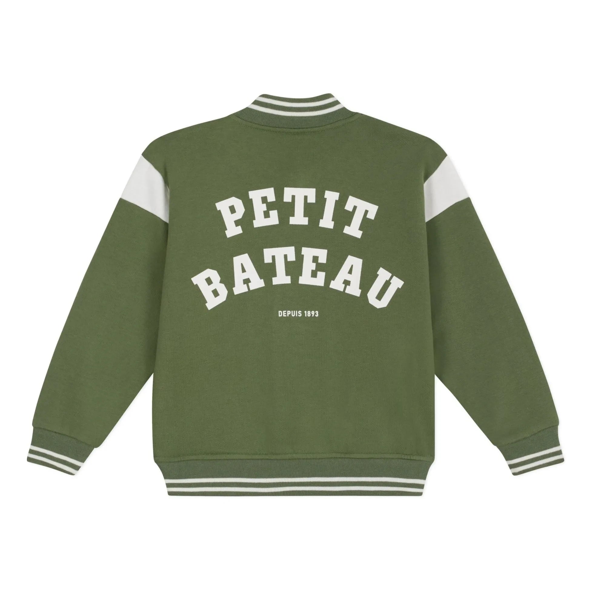 Petit Bateau - Teddy Fleece Wide Fit Jacket | Olive