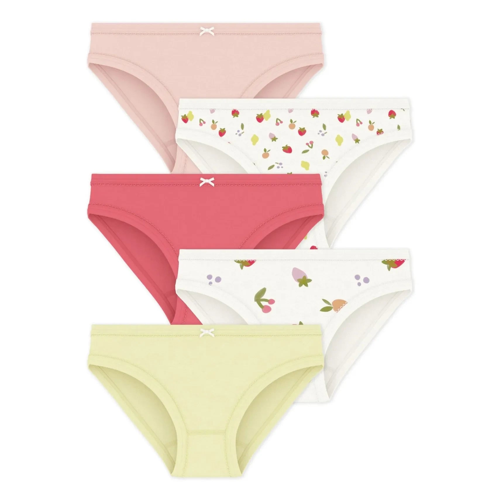 Petit Bateau - Batch 5 Meyveli Külotlar | Pembe