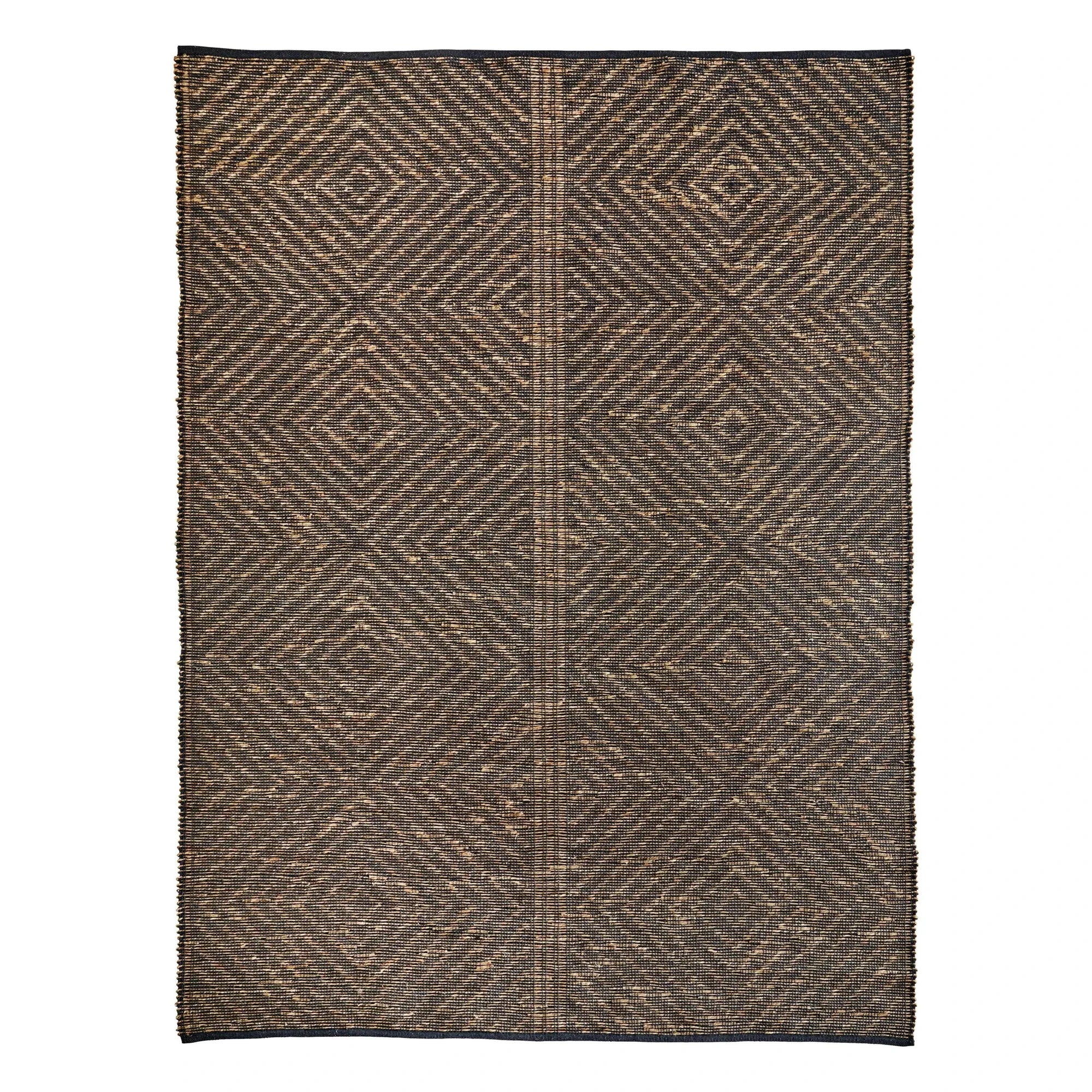 Madam Stoltz - Sea Grass Rug | Carbon