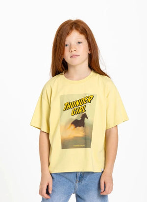 Hundred Pieces - Luna Horses T-Shirt | Light Yellow