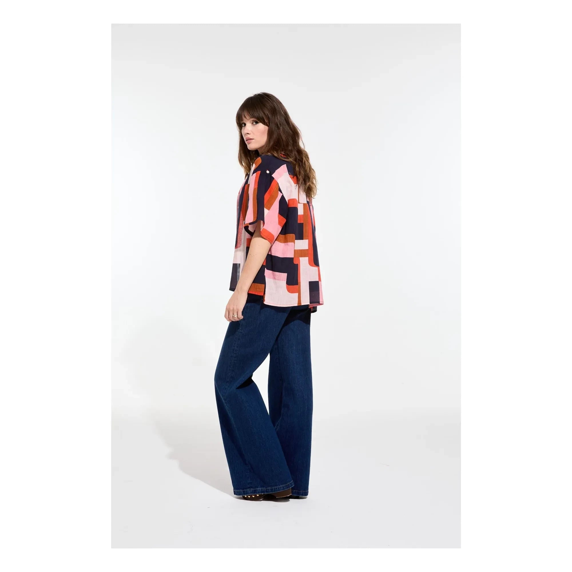Mapoésie - Andrew Arum Cotton Shirt | Coral