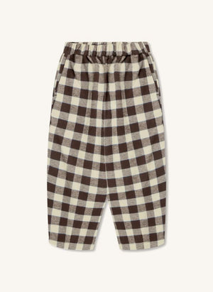 Fliink - Cody Checkered Pants | Brown