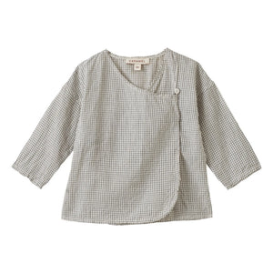 Caramel - Acorus Check Top and Pants Set | White