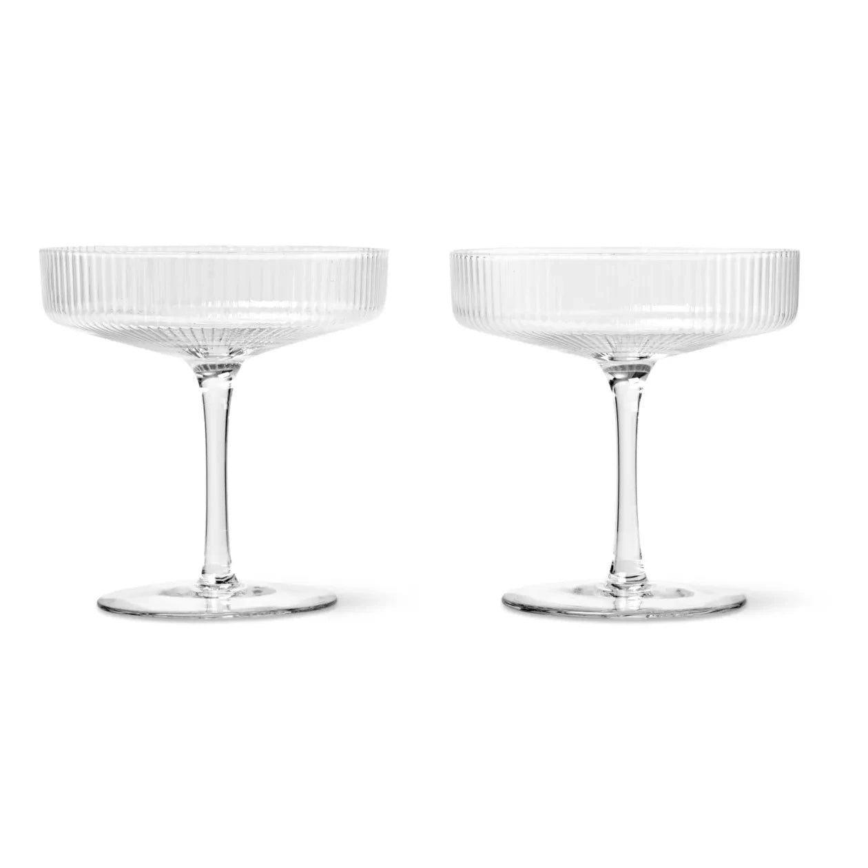 Ferm Living - Ripple Champagne Glass - Set of 2