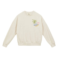 a.p - Organik pamuklu palmiye sweatshirt | Kum