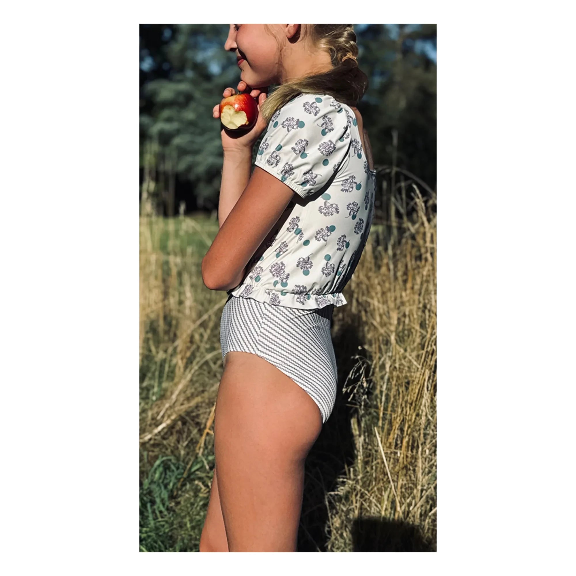 Soor Ploom - Rosalia Floral Recycled Fiber Swimsuit | White