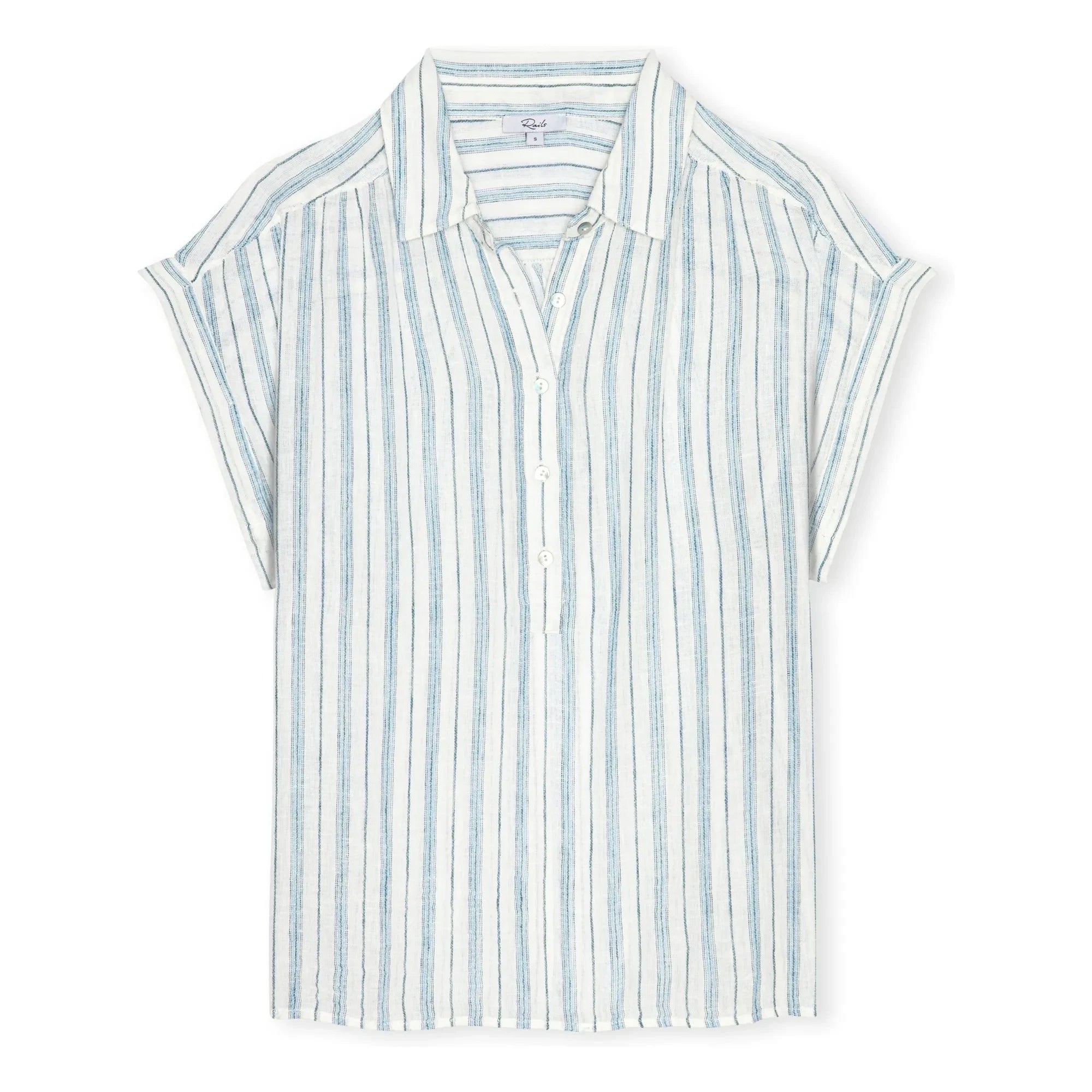 Rails - Tuscany Striped Blouse | Light blue