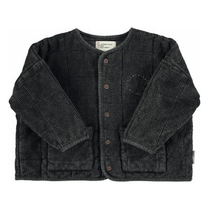 Piupiuchick - Organic Cotton Ribbed Quilted Jacket | Black