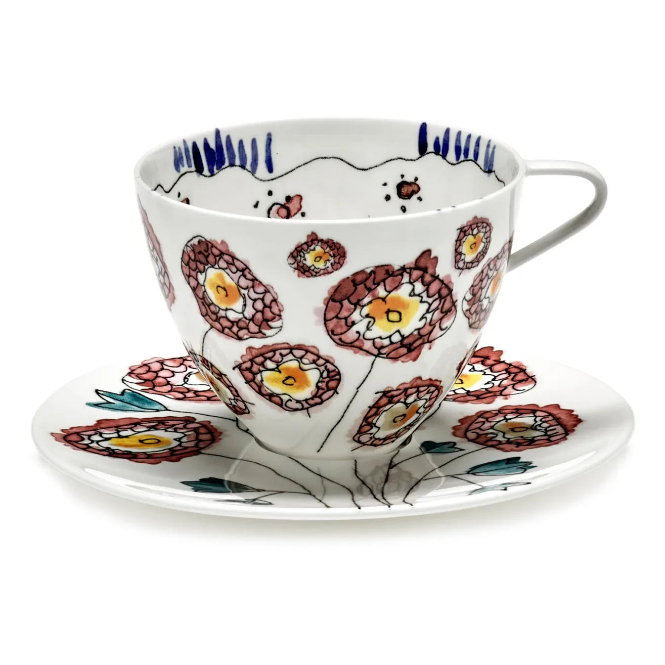 Serax - Coffee Cup and Saucer Anemone, Serax for Marni - Set of 2 | Milk