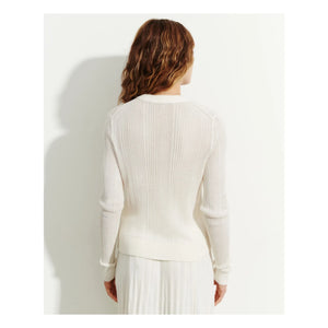 Bompard - Corduroy & Silk Cardigan | Panna Cotta