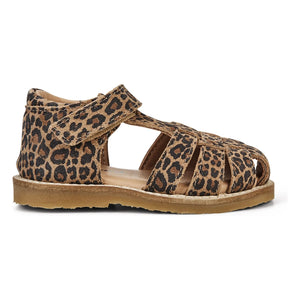 Petit Nord - Leopard Classic Claw Sandals | Brown