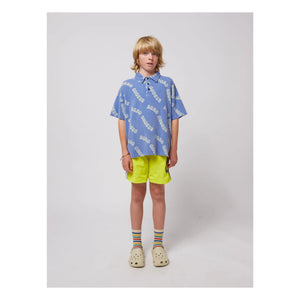 Bobo Choses - Organic Cotton Logo Polo T-shirt | Blue