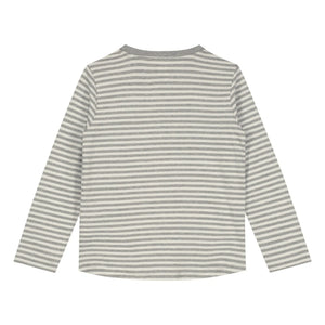 Gray Label - Striped Organic Cotton T-Shirt | Gray