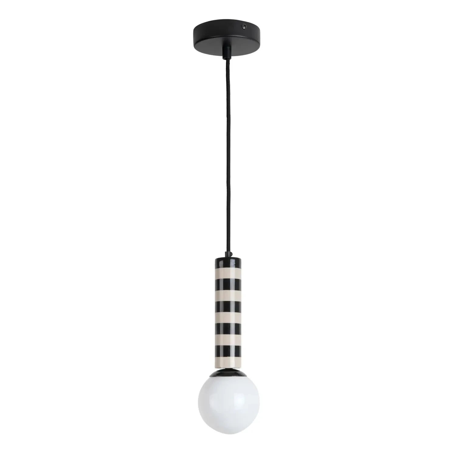 Present Time - Striped Pendant Lamp | Night Blue