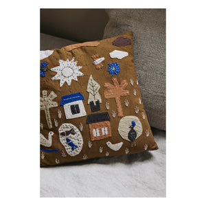 Ferm Living Kids - Village Cushion | Camel