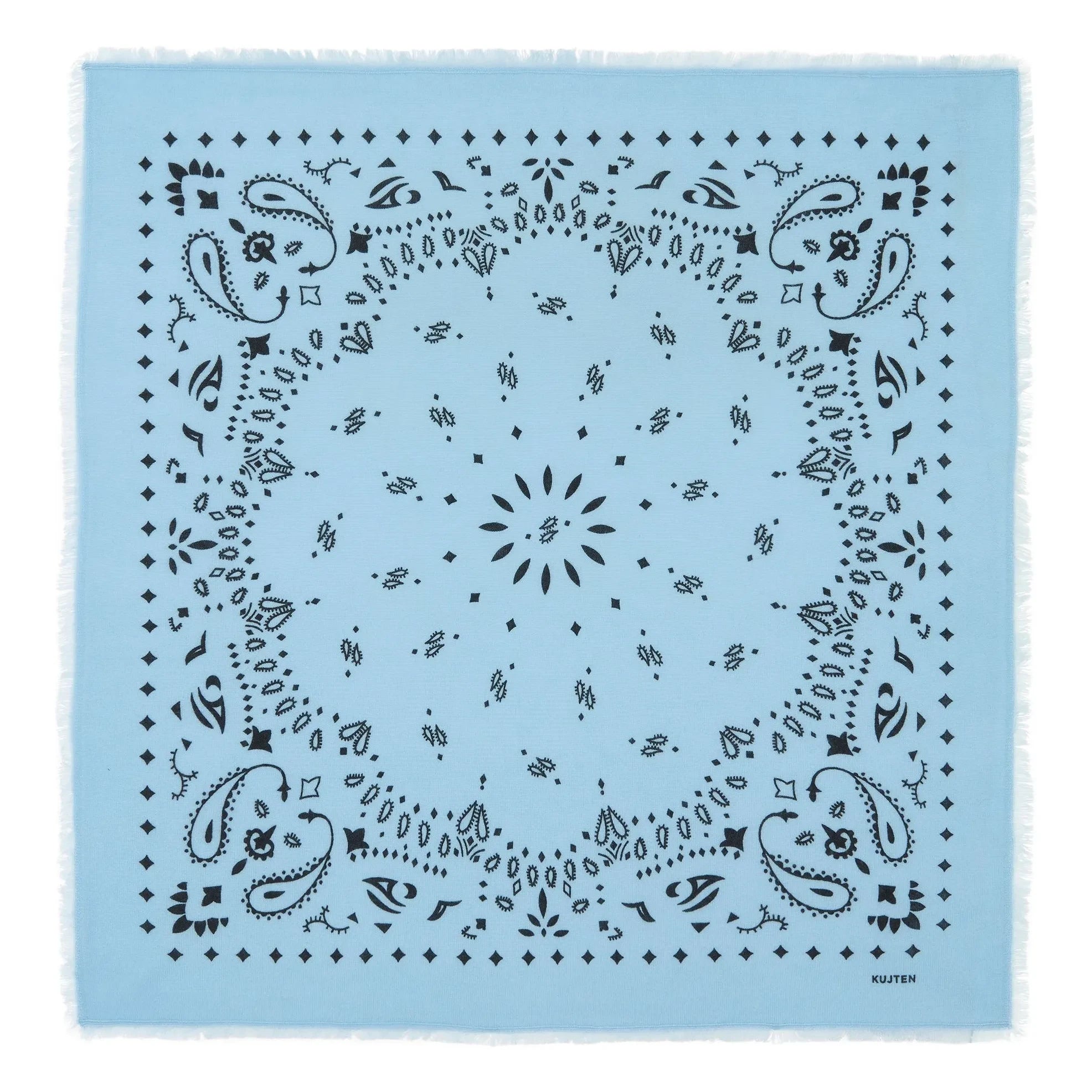 Kujten - Hachiko Cashmere Bandana | Light Blue