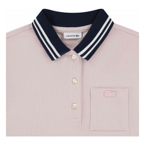 Lacoste - Organic Cotton Piqué Polo Dress | Pale Pink