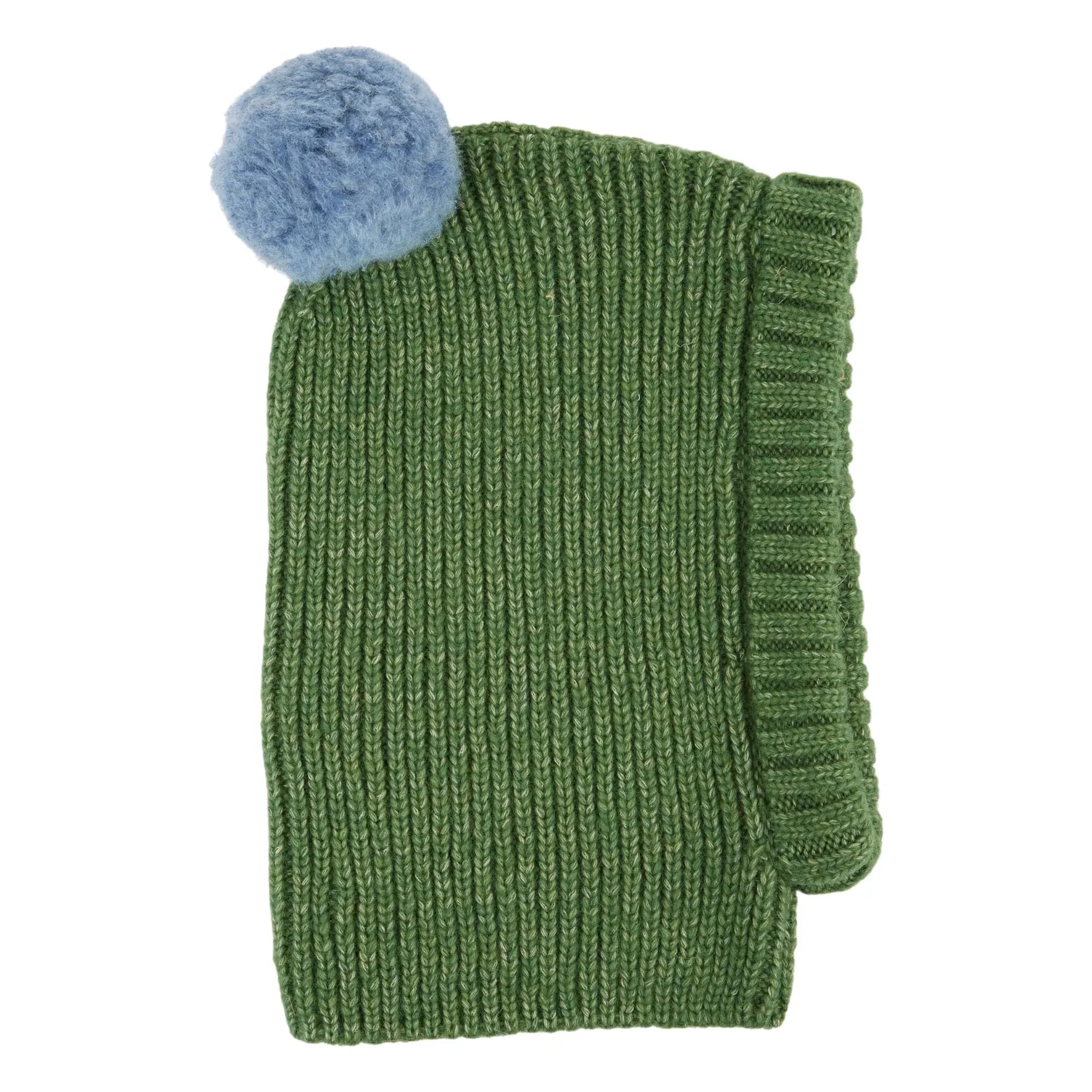 Emile et Ida - Ponponlu balaklava Merino yünü | Zeytin