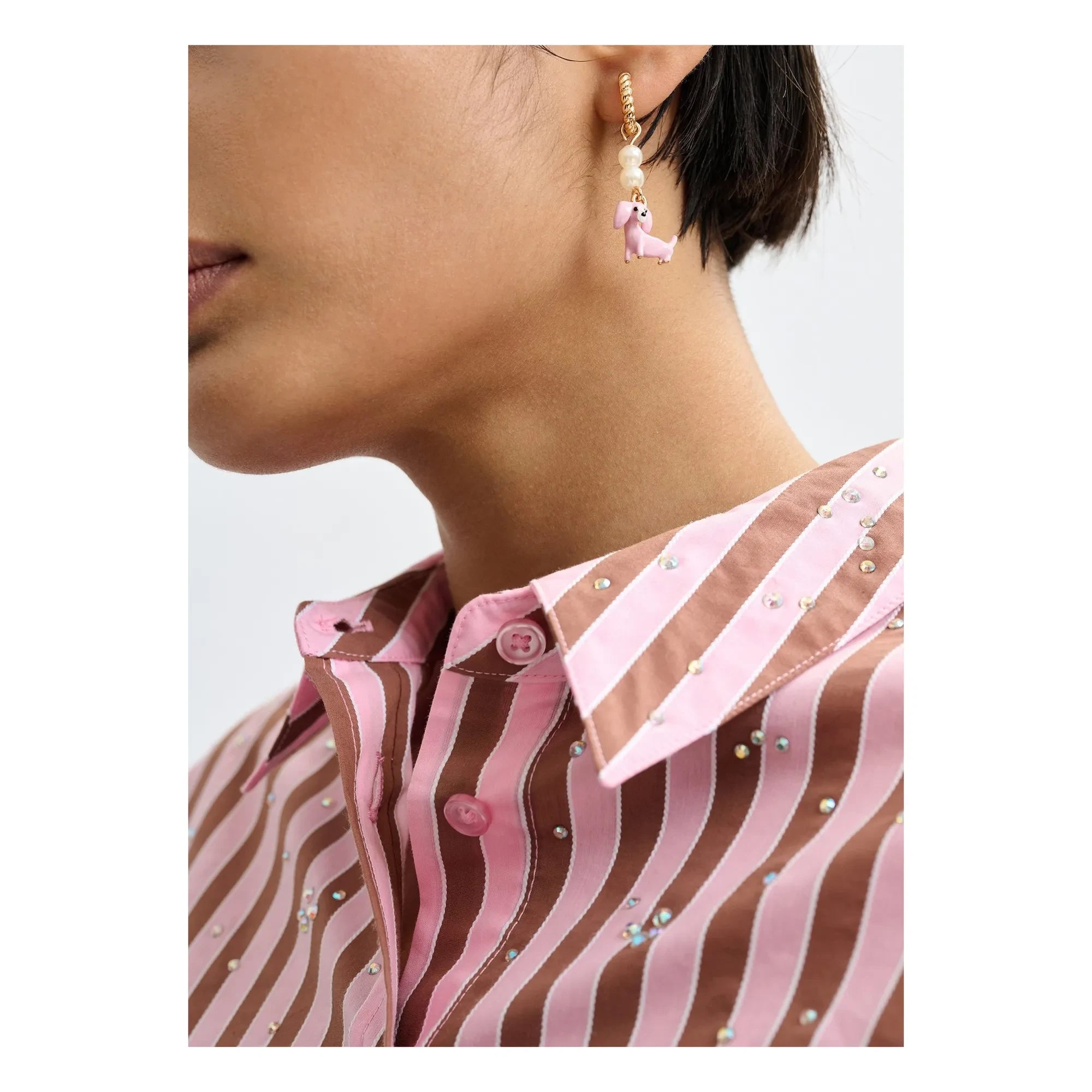Essentiel Antwerp - Jerod Hoop Earrings | Pink