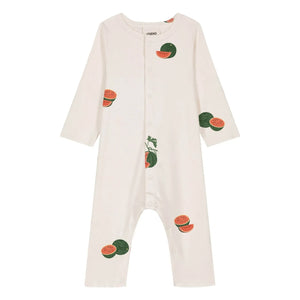 Studio Bohème - Ben Watermelon organic cotton romper | Ecru