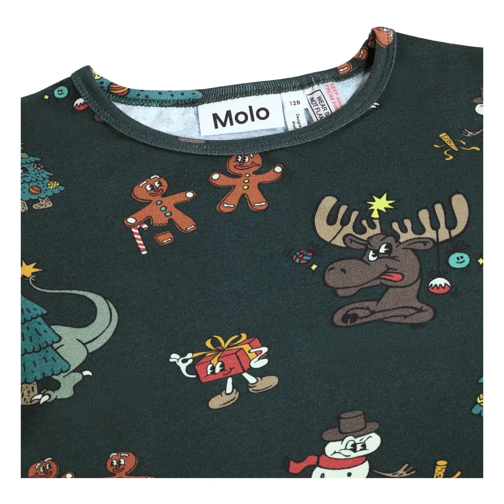 Molo - Lue Noel Organik Pamuklu Pijamalar | Gece mavisi