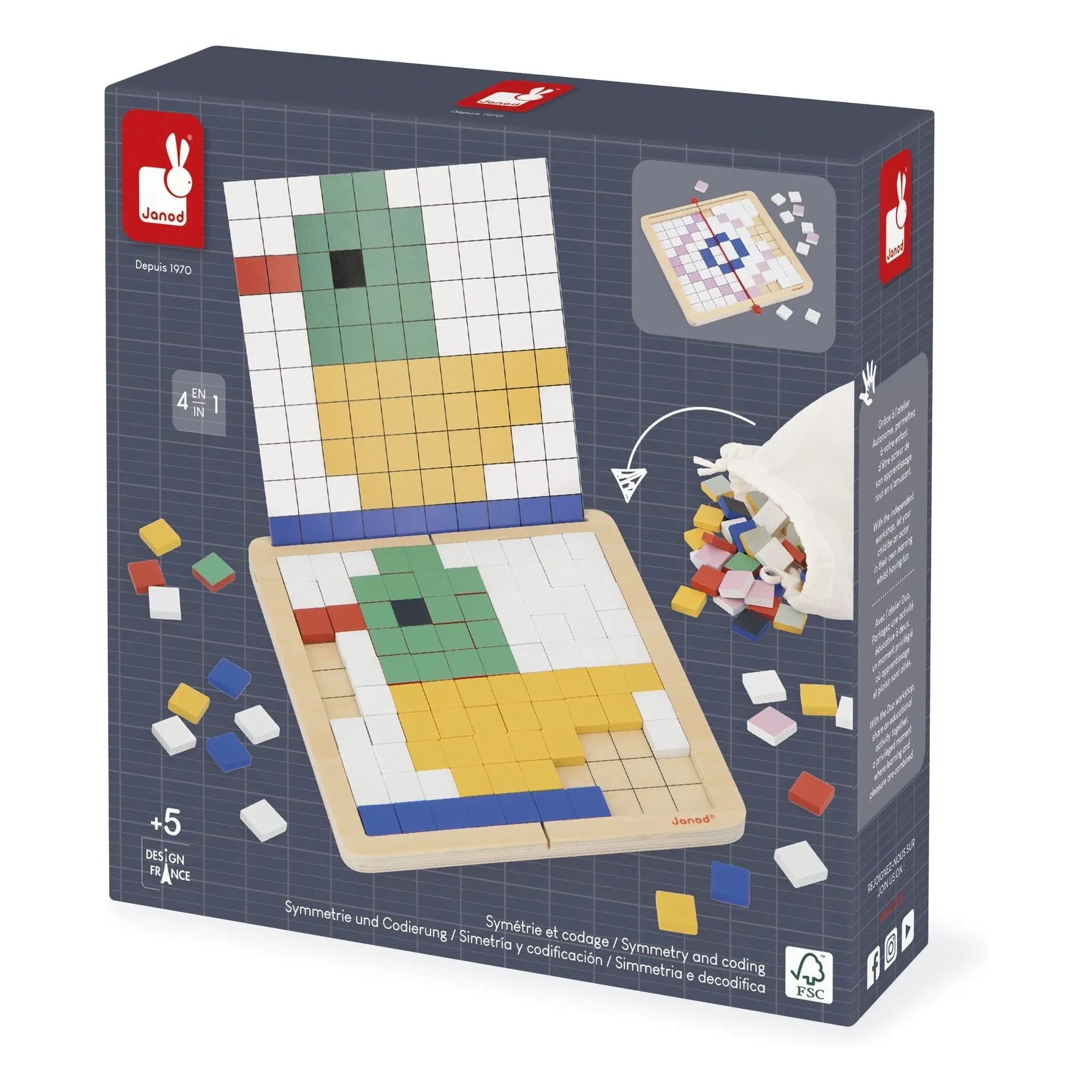 Janod - Educational Toy - Symmetry and Coding