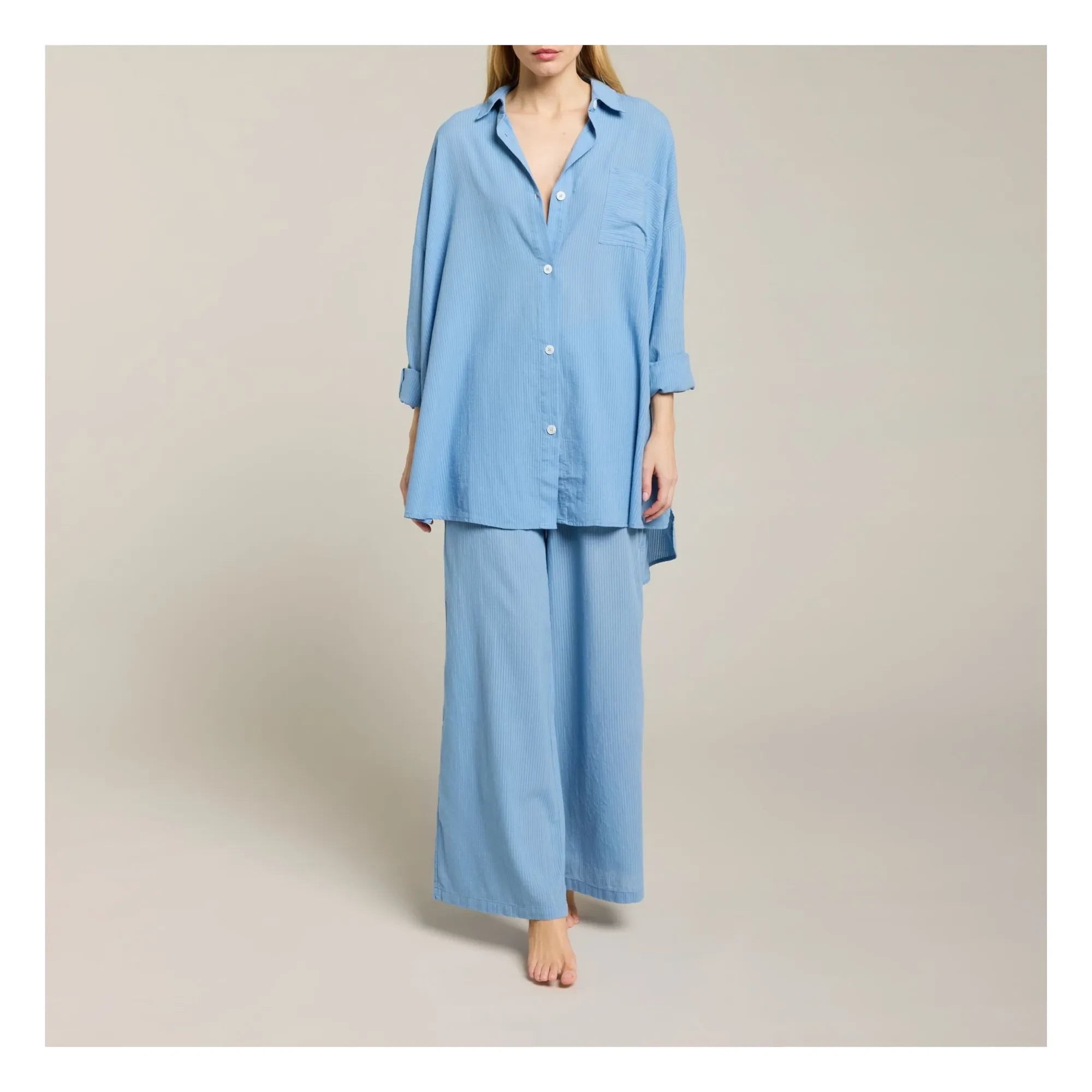 Maison Saint Julien - Cap Estel Cotton Voile Pants | Sky Blue