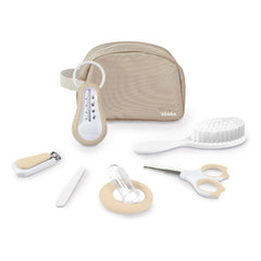 Béaba - 7-piece Toiletry Bag Set | Clay