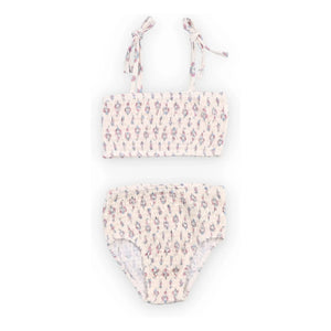 the new society - Clavel Fleuri Swimsuit | Ecru