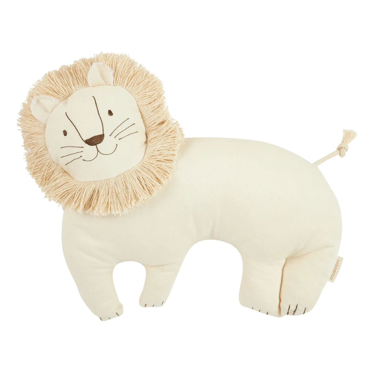 Nobodinoz - Lion Pillow | White