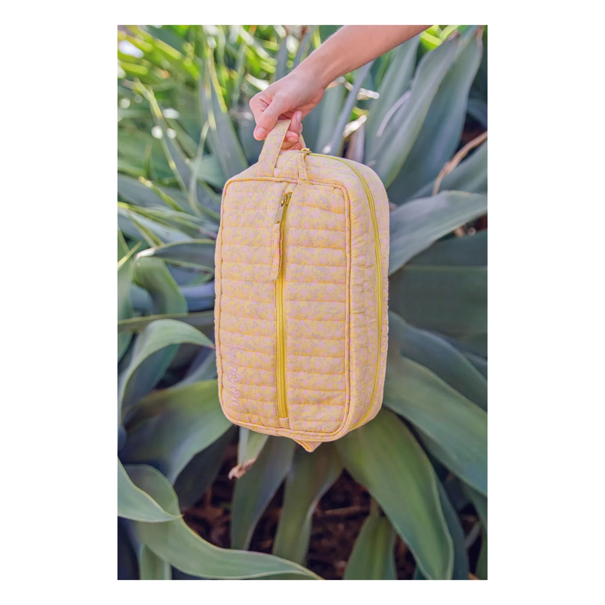 Bonton - Patterned Canvas Bag | Yellow