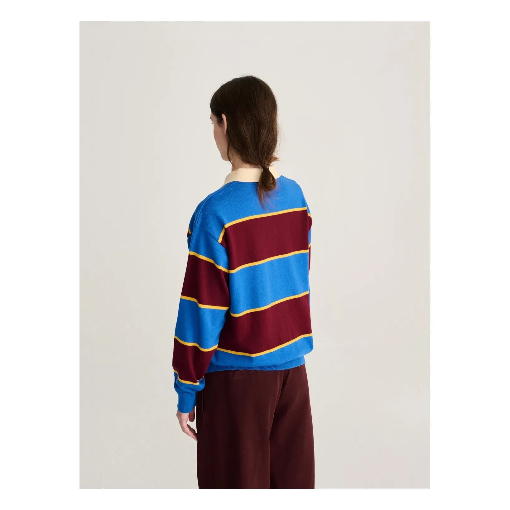 Bobo Choses - Sweat Polo Organik Pamuk | Mavi