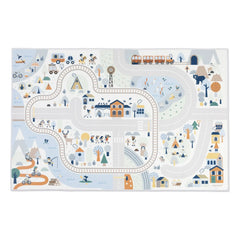 Janod - White Valley Circuit Mat - Cross Roads
